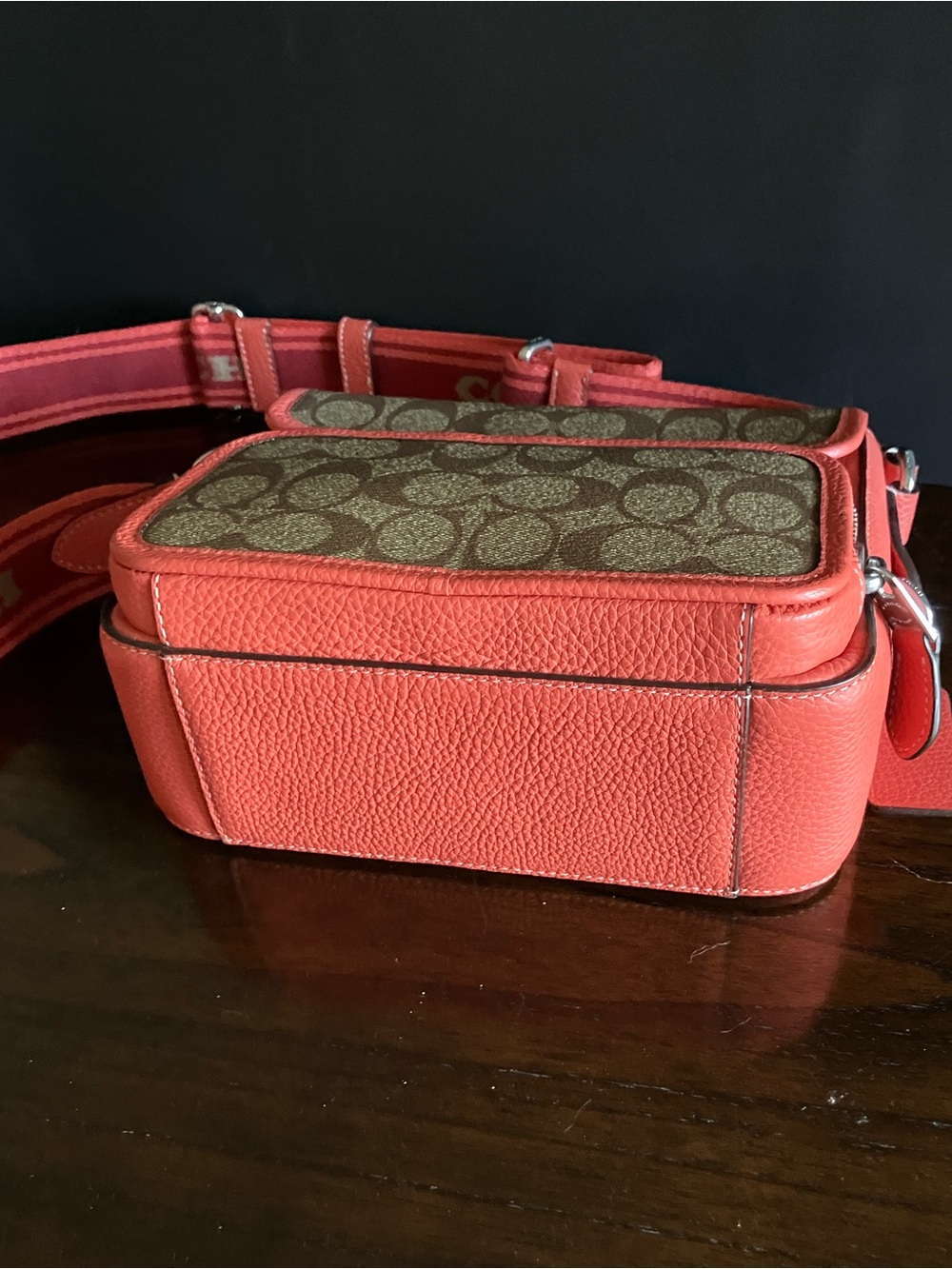 COACH Sullivan Crossbody 🆕 in Orange with Signature Canvas 🍊 - Picture 7 of 8